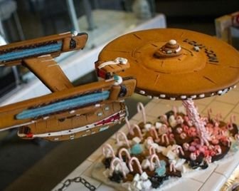 Космический корабль из пряников
